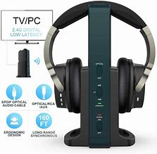 Image result for Wireless Headphones for TV with Charging Dock