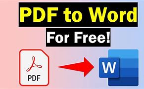 Image result for How to Convert PDF to Word Free