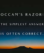 Image result for Occam's Razor Philosophy