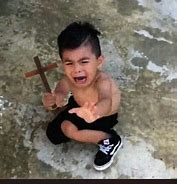 Image result for Kid with a Cross Meme