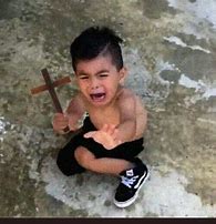 Image result for Boy with Cross Meme