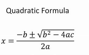 Image result for Quadratic Formula Labeled