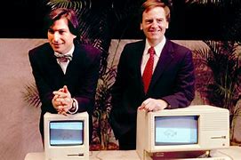 Image result for Steve Jobs with Original Macintosh