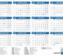Image result for Printable Calendar through 2018