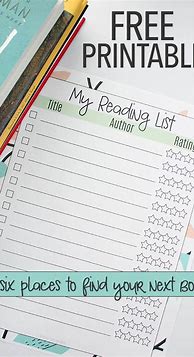 Image result for Long a Reading List Printable