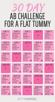 Image result for 30-Day AB Challenge for a Flat Tummy