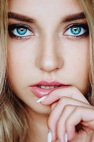 Image result for Girl with Bright Blue Eyes