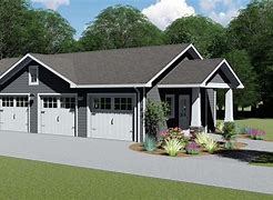Image result for Ranch House Plans with 4 Car Garage