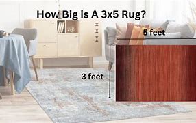 Image result for How Big Is a 3X5 Rug
