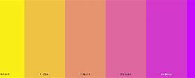 Image result for Pink and Yellow Palatte