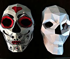 Image result for Papercraft Skull Mask