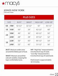 Image result for Jones New York Size Chart