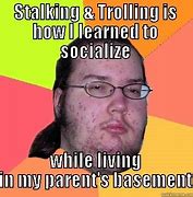 Image result for Basement Fat Man Trolling Meme