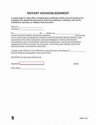 Image result for Notarized Document Form