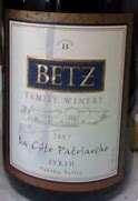 Image result for Betz Family Syrah Cote Patriarche