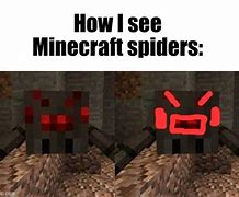 Image result for Minecraft Spider Meme