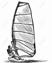 Image result for Windsurfing Drawing