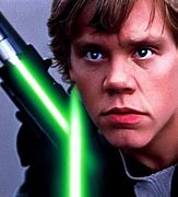 Image result for Luke Skywalker Holding Lightsaber