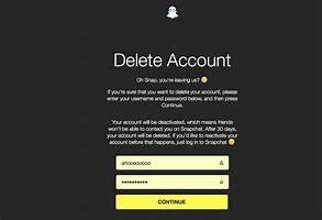 Image result for Snapchat Delete My Account