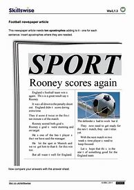 Image result for Newspaper Article Example