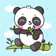 Image result for Cute Panda Eating Bamboo Kiwai