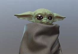 Image result for Baby Yoda Looking Down