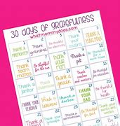 Image result for 30 Days of Gratefulness