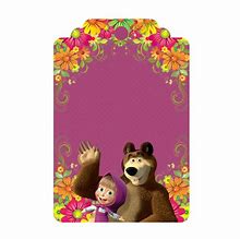 Image result for Masha and the Bear Template
