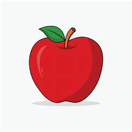 Image result for Cartoon Red Apple Food Fruit Icon