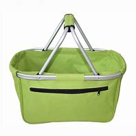 Image result for Canvas Folding Shopping Bags with Metal Handles
