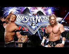 Image result for triple h john cenas wrestlemania