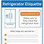 Image result for Office Refrigerator Etiquette Signs