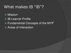 Image result for What Does IB Stand For