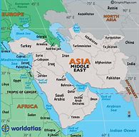 Image result for Where Is the Middle East On a World Map