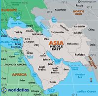 Image result for World Map of Middle East
