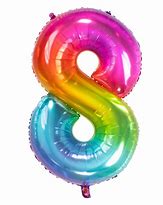 Image result for Birthday Number 8 in Blue