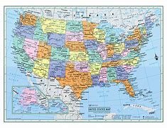 Image result for Small US Map Poster