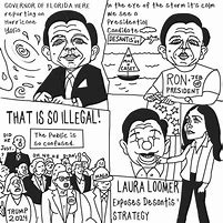 Image result for Ron DeSantis Political Cartoons