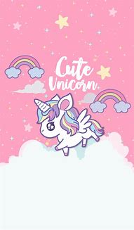 Image result for Kawaii Pink Unicorn Wallpaper