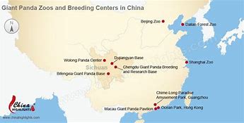Image result for Giant Panda Habitat Map