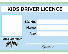 Image result for Drivers License for Kids