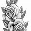 Image result for Rose Tattoo Outline