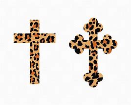 Image result for Cheetah Print Cross Clip Art