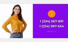 Image result for Phone Number of the Website Homepage Designs
