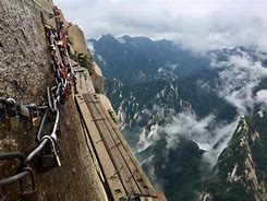 Image result for Mount Huashan Plank Walk