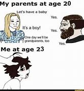 Image result for My Parents at 20 vs Me Meme