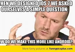 Image result for Android V. Apple Meme Big Brain