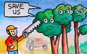 Image result for Save Trees Cartoon