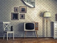 Image result for Living Room with Old TV