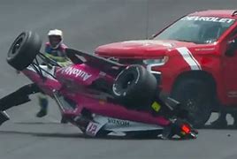 Image result for IndyCar Tire Hits Car